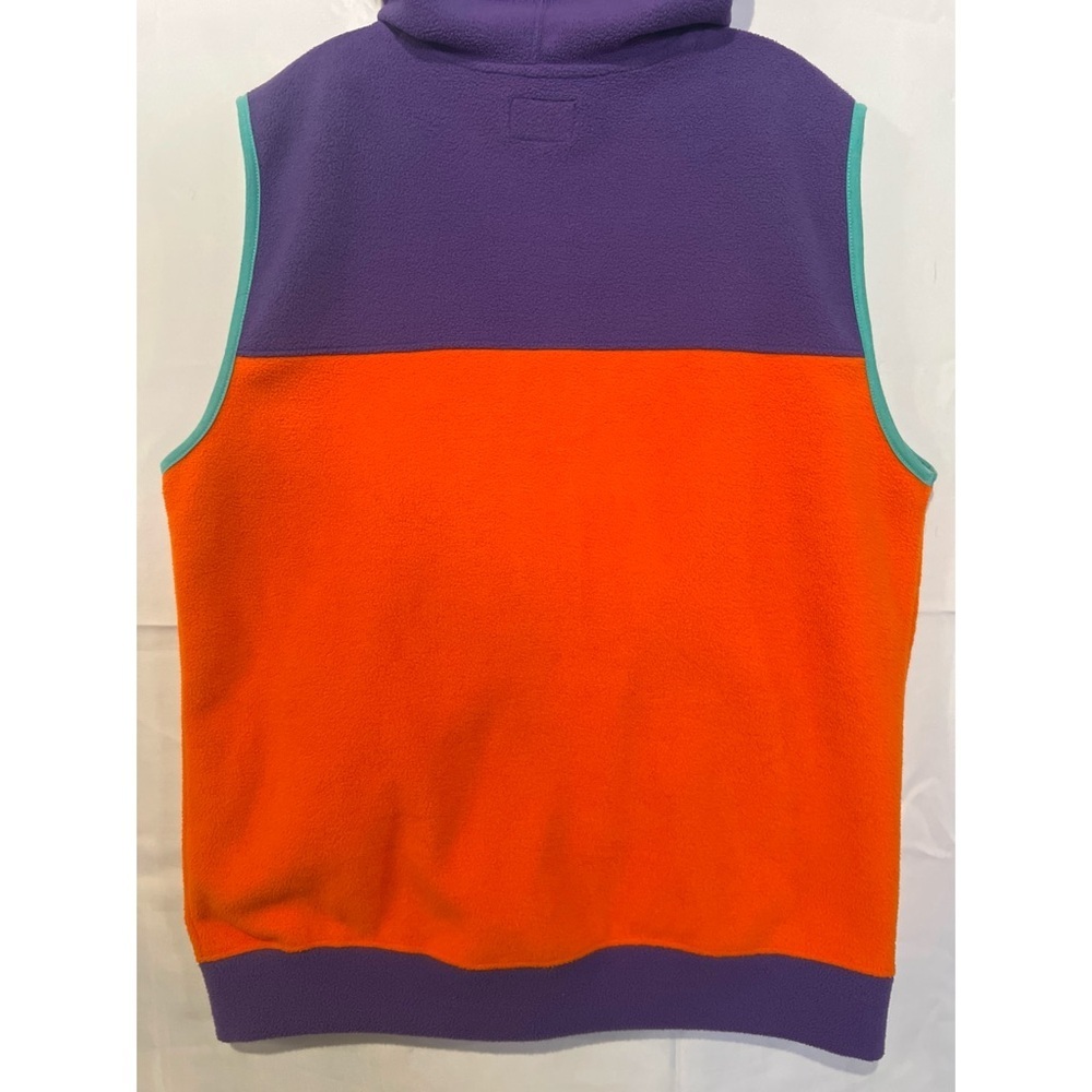 Free Nature Vest Men’s Large Multicolor Fleece Hooded Full Zip Pockets - Picture 6 of 12